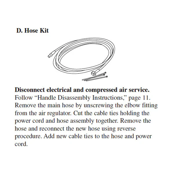 3M 9220 PG II Air Hose Assembly Repair Kit - Image 2