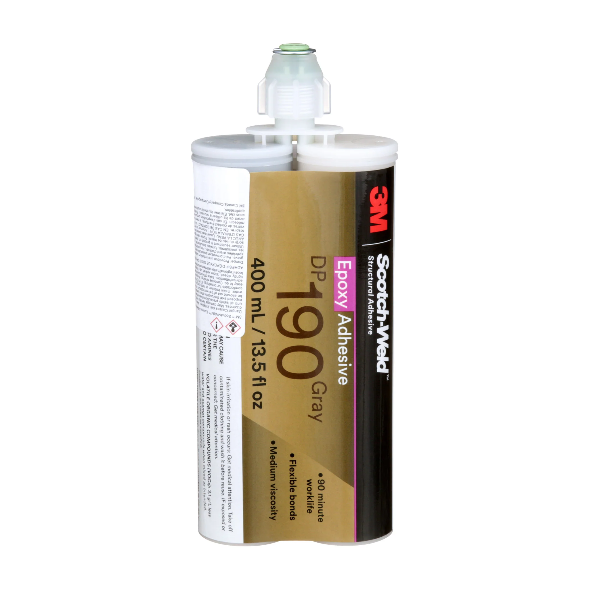 3M Scotch-Weld DP190 Gray Long 90 Minute Work Life Epoxy - Image 3