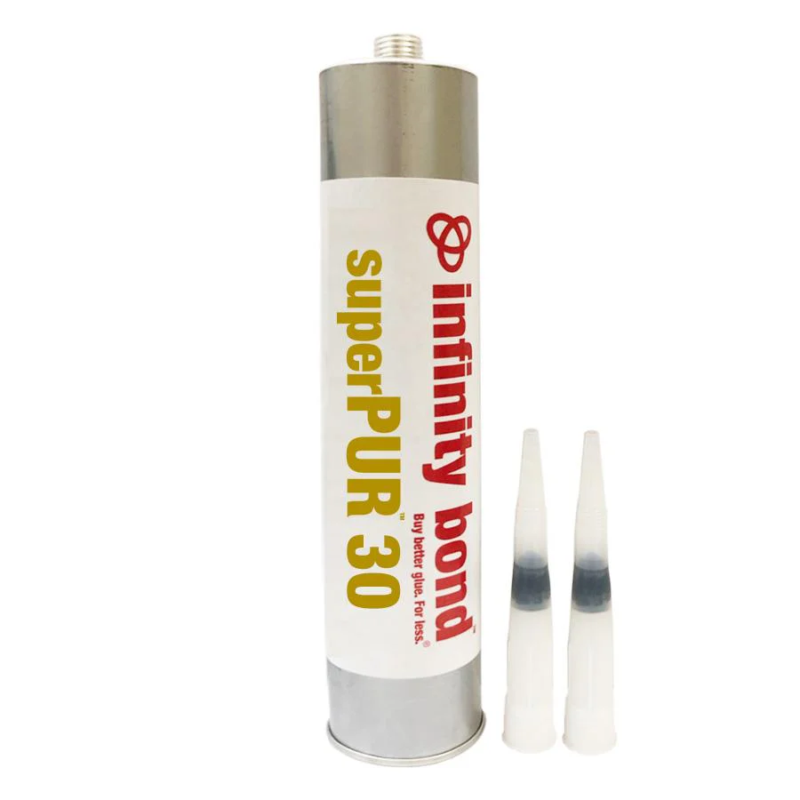 Infinity Bond superPUR 30 Polyurethane Hot Melt - 10 oz Cartridge with Nozzle