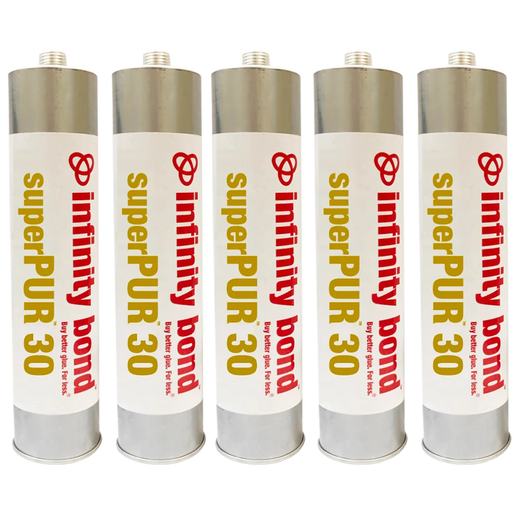 Infinity Bond superPUR 30 Polyurethane Hot Melt - 10 oz Cartridge with Nozzle - Image 2
