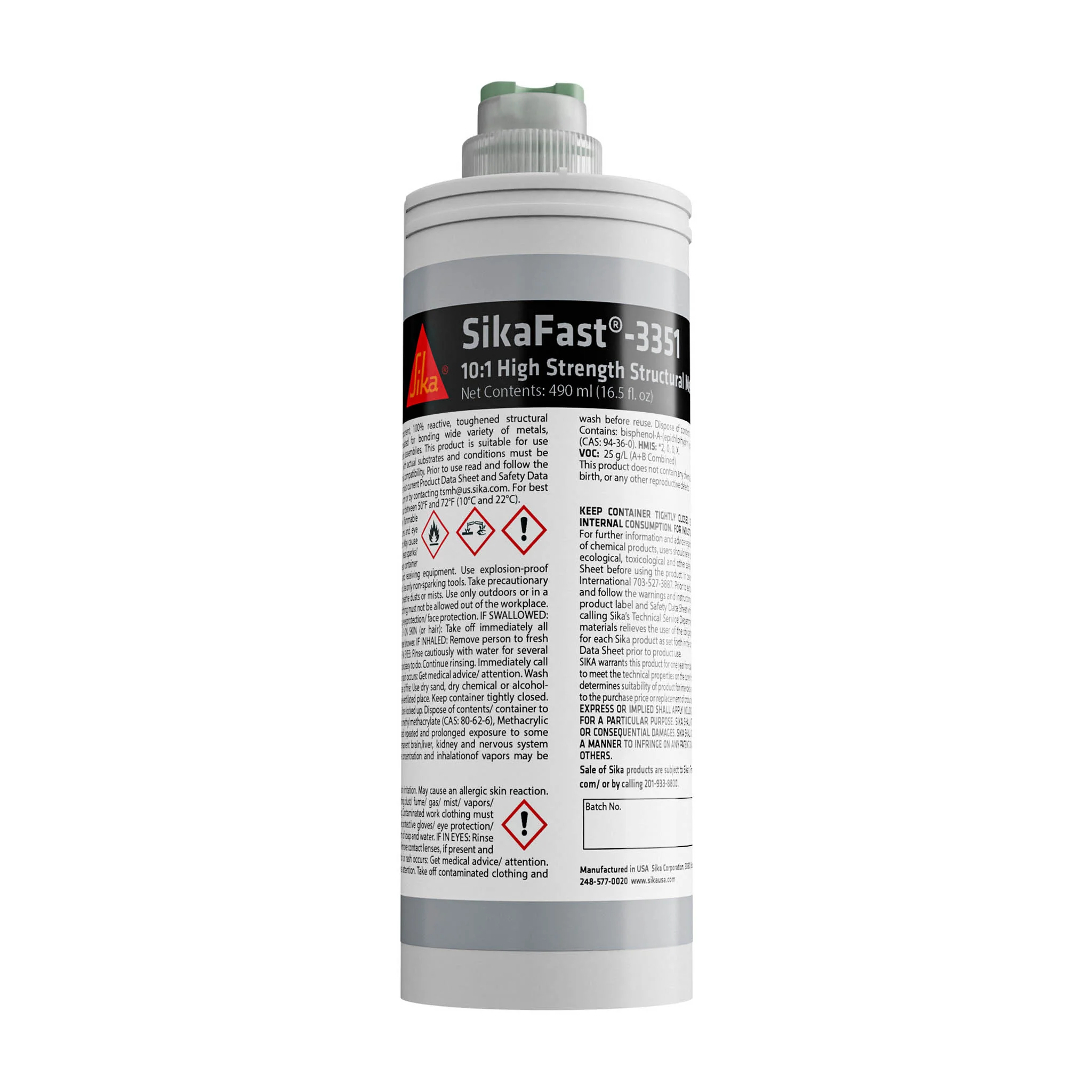 SikaFast 3351 Long Open Time Methacrylate Structural Adhesive